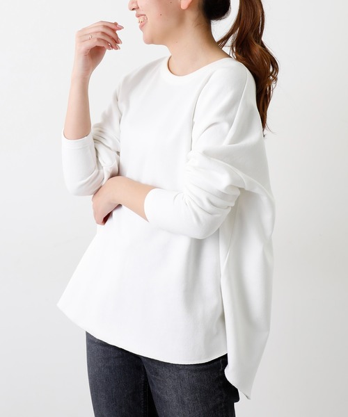 OUVRAGE CLASSE(ウヴラージュクラス)の「バックプリントスウェットプルオーバー(Tシャツ/カットソー・レディース・ピンク/アイボリー/オフホワイト/ネイビー・FREE)」の14枚目の写真