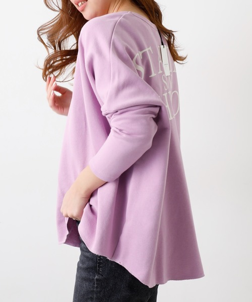 OUVRAGE CLASSE(ウヴラージュクラス)の「バックプリントスウェットプルオーバー(Tシャツ/カットソー・レディース・ピンク/アイボリー/オフホワイト/ネイビー・FREE)」の17枚目の写真