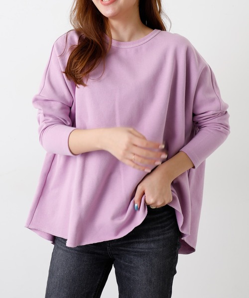 OUVRAGE CLASSE(ウヴラージュクラス)の「バックプリントスウェットプルオーバー(Tシャツ/カットソー・レディース・ピンク/アイボリー/オフホワイト/ネイビー・FREE)」の18枚目の写真