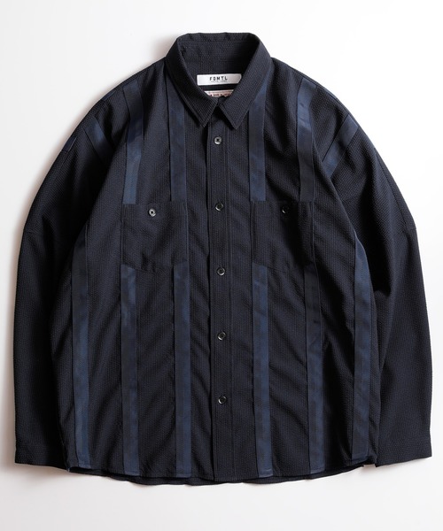 FDMTL(ファンダメンタル)の「FDMTL/ファンダメンタル/TAPE SHIRT/テープシャツ(シャツ/ブラウス・メンズ・ネイビー/ブラック/カーキ・5/2/1/4/3)」の3枚目の写真