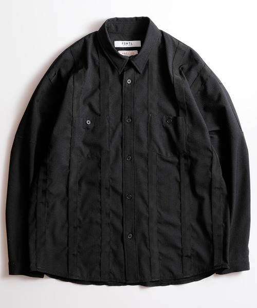 FDMTL(ファンダメンタル)の「FDMTL/ファンダメンタル/TAPE SHIRT/テープシャツ(シャツ/ブラウス・メンズ・ネイビー/ブラック/カーキ・5/2/1/4/3)」の1枚目の写真