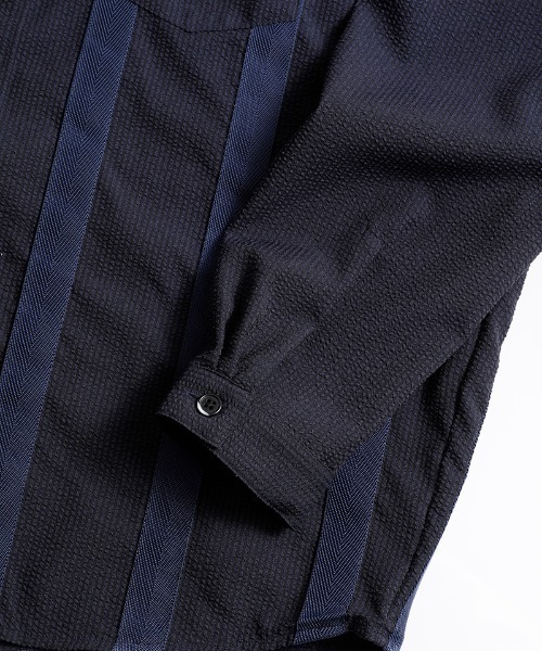 FDMTL(ファンダメンタル)の「FDMTL/ファンダメンタル/TAPE SHIRT/テープシャツ(シャツ/ブラウス・メンズ・ネイビー/ブラック/カーキ・5/2/1/4/3)」の13枚目の写真