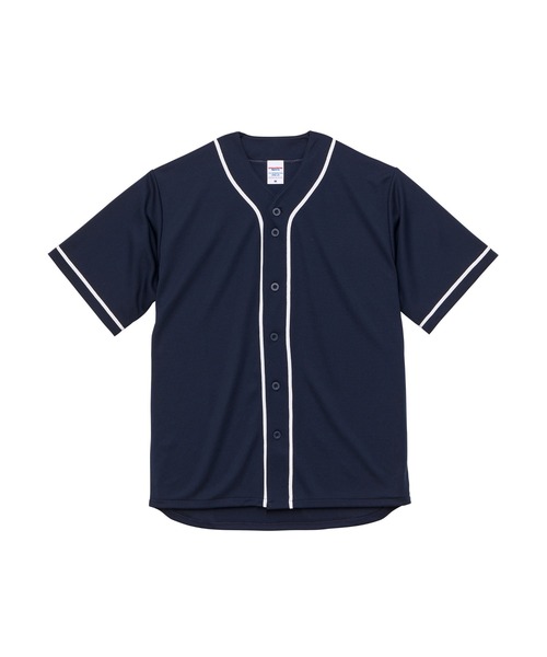 Revo.(レボ)の「United Athle ユナイテッドアスレ DRY ATHLETIC BASEBALL SHIRTS 4.1オンス ドライアスレチック ベースボールシャツ(シャツ/ブラウス・メンズ・ホワイト/ブルー/ネイビー/レッド/ブラック/ターコイズブルー/ピンク/オレンジ・L/S/XL/M/XXL)」の4枚目の写真