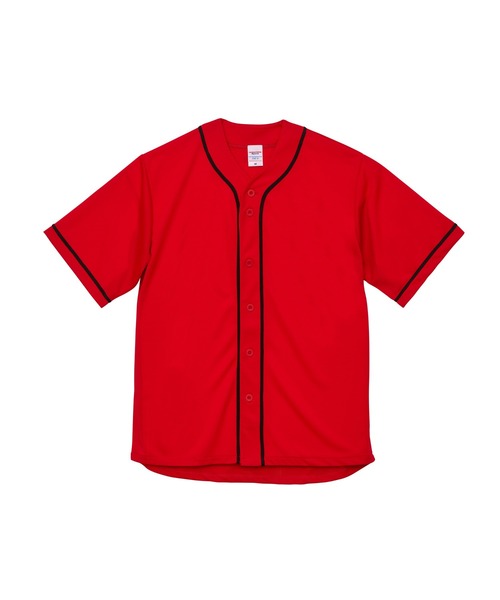 Revo.(レボ)の「United Athle ユナイテッドアスレ DRY ATHLETIC BASEBALL SHIRTS 4.1オンス ドライアスレチック ベースボールシャツ(シャツ/ブラウス・メンズ・ホワイト/ブルー/ネイビー/レッド/ブラック/ターコイズブルー/ピンク/オレンジ・L/S/XL/M/XXL)」の7枚目の写真