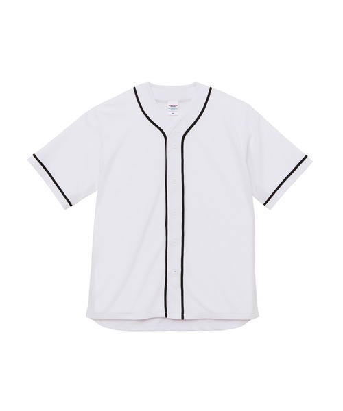 Revo.(レボ)の「United Athle ユナイテッドアスレ DRY ATHLETIC BASEBALL SHIRTS 4.1オンス ドライアスレチック ベースボールシャツ(シャツ/ブラウス・メンズ・ホワイト/ブルー/ネイビー/レッド/ブラック/ターコイズブルー/ピンク/オレンジ・L/S/XL/M/XXL)」の2枚目の写真