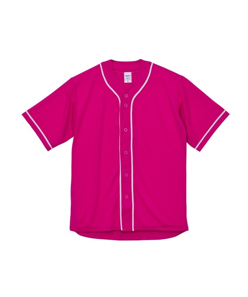 Revo.(レボ)の「United Athle ユナイテッドアスレ DRY ATHLETIC BASEBALL SHIRTS 4.1オンス ドライアスレチック ベースボールシャツ(シャツ/ブラウス・メンズ・ホワイト/ブルー/ネイビー/レッド/ブラック/ターコイズブルー/ピンク/オレンジ・L/S/XL/M/XXL)」の6枚目の写真
