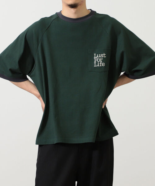 BeAMS DOT(ビームスドット)の「【WEB限定】BeAMS DOT / リンガー ポケット Tシャツ(Tシャツ/カットソー・メンズ・ベージュ/グリーン・MEDIUM/LARGE)」の19枚目の写真