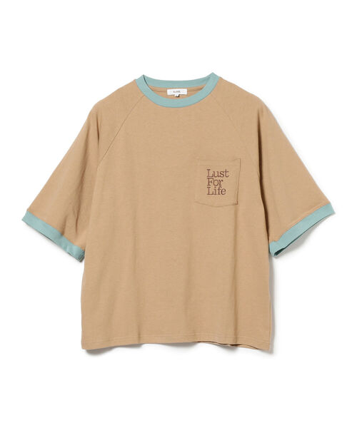 BeAMS DOT(ビームスドット)の「【WEB限定】BeAMS DOT / リンガー ポケット Tシャツ(Tシャツ/カットソー・メンズ・ベージュ/グリーン・MEDIUM/LARGE)」の20枚目の写真