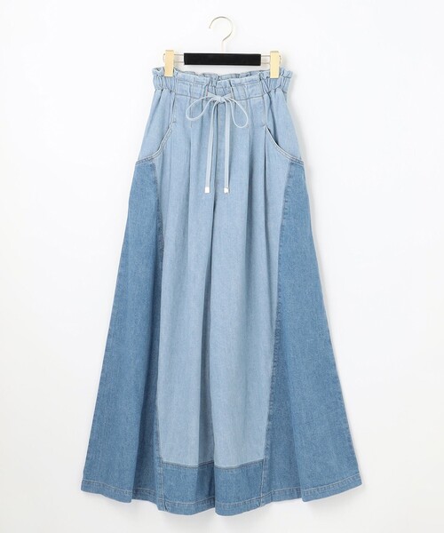 GRACE CONTINENTAL(グレースコンチネンタル)の「ワイドイージーデニムパンツ2(デニムパンツ・レディース・サックスブルー・36)」の6枚目の写真