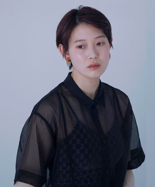 Ray BEAMS（レイビームス）の「Ray BEAMS / オーガンジー レギュラーカラー シャツ（シャツ/ブラウス・レディース・ブラック/ベージュ・ONE SIZE）」の16枚目の写真