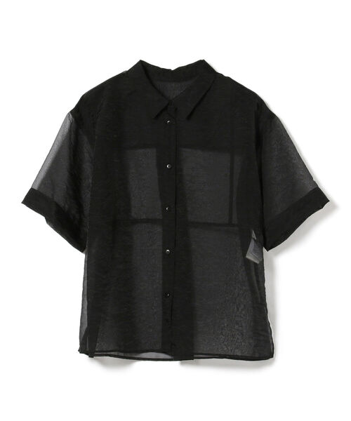 Ray BEAMS（レイビームス）の「Ray BEAMS / オーガンジー レギュラーカラー シャツ（シャツ/ブラウス・レディース・ブラック/ベージュ・ONE SIZE）」の19枚目の写真