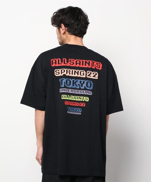 ALLSAINTS（オールセインツ）の「RAIDER ORGANIC COTTON T-SHIRT | RAIDER オーガニック コットン Tシャツ（Tシャツ/カットソー・メンズ・ブラック・S/L/M/XS）」の8枚目の写真