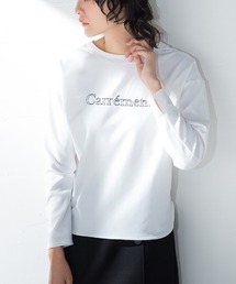 MAYSON GREY | 【socolla】ステッチロゴヘルシープルオーバー≪洗濯機で洗える≫(Tシャツ/カットソー)