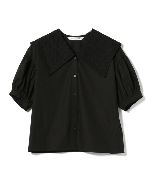 Ray BEAMS(レイビームス)の「Ray BEAMS / シアー チェック ビッグカラー シャツ(シャツ/ブラウス・レディース・ブラック/ホワイト・ONE SIZE)」の22枚目の写真