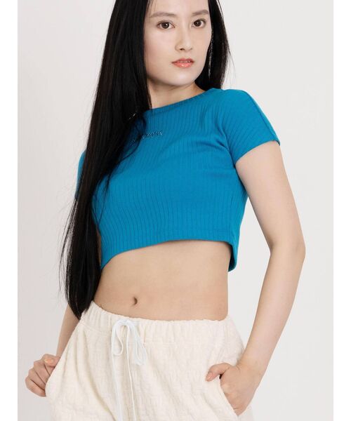 ONEXONE（ワンフォーワン）の「【ONEXONE】リブミニ Tシャツ（Tシャツ/カットソー・メンズ・ブラック/イエロー/ブルー/ホワイト/ライトグレー・FREE）」の11枚目の写真