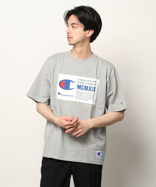 Champion（チャンピオン）の「【Champion/チャンピオン】メンズ アクションスタイル ショートスリーブTシャツ（Tシャツ/カットソー・メンズ・ブラック/グリーン/グレー/ホワイト・LARGE/X-LARGE/MEDIUM）」の3枚目の写真