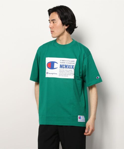 Champion（チャンピオン）の「【Champion/チャンピオン】メンズ アクションスタイル ショートスリーブTシャツ（Tシャツ/カットソー・メンズ・ブラック/グリーン/グレー/ホワイト・LARGE/X-LARGE/MEDIUM）」の4枚目の写真