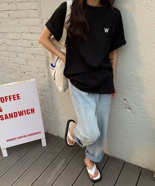 Bifrost（ビフレスト）の「バックプリントロゴＴシャツ（Tシャツ/カットソー・レディース・ホワイト/ブラック/グレー・F）」の7枚目の写真