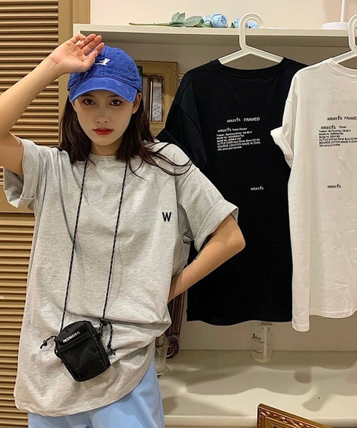 Bifrost（ビフレスト）の「バックプリントロゴＴシャツ（Tシャツ/カットソー・レディース・ホワイト/ブラック/グレー・F）」の9枚目の写真