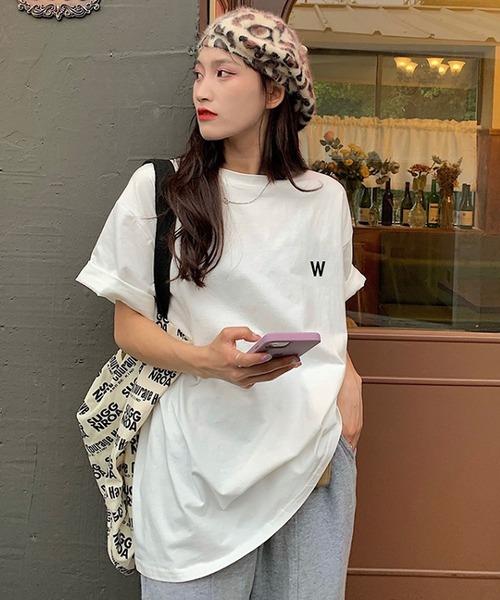 Bifrost（ビフレスト）の「バックプリントロゴＴシャツ（Tシャツ/カットソー・レディース・ホワイト/ブラック/グレー・F）」の6枚目の写真