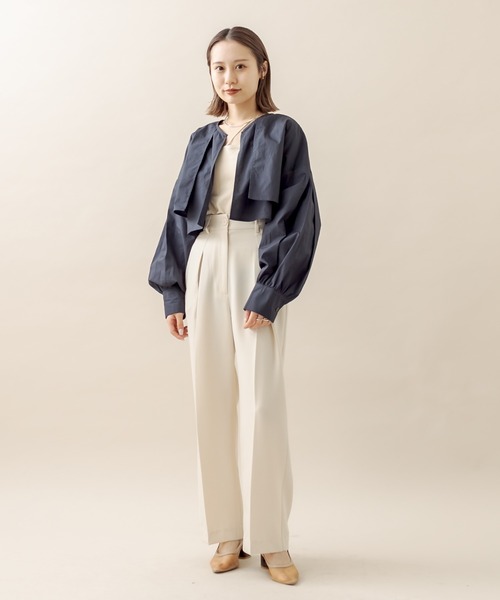 mline（エムライン）の「[mline] センタープレスパンツ（その他パンツ・レディース・ベージュ/ピンク/アイボリー/ブラック・1/2）」の16枚目の写真