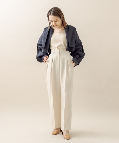 mline（エムライン）の「[mline] センタープレスパンツ（その他パンツ・レディース・ベージュ/ピンク/アイボリー/ブラック・1/2）」の17枚目の写真