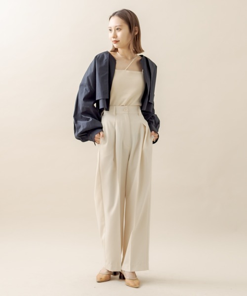 mline（エムライン）の「[mline] センタープレスパンツ（その他パンツ・レディース・ベージュ/ピンク/アイボリー/ブラック・1/2）」の18枚目の写真