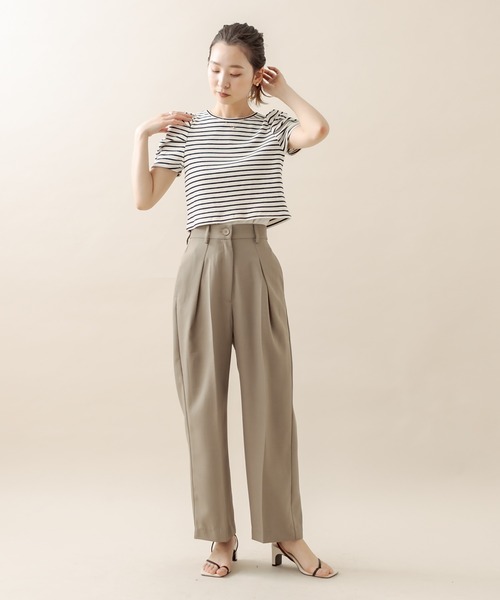 mline（エムライン）の「[mline] センタープレスパンツ（その他パンツ・レディース・ベージュ/ピンク/アイボリー/ブラック・1/2）」の19枚目の写真