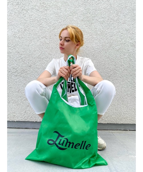 jumelle（ジュメロ）の「カラーエコバッグ（エコバッグ/サブバッグ・レディース・パープル/グリーン/オレンジ・FREE）」の2枚目の写真