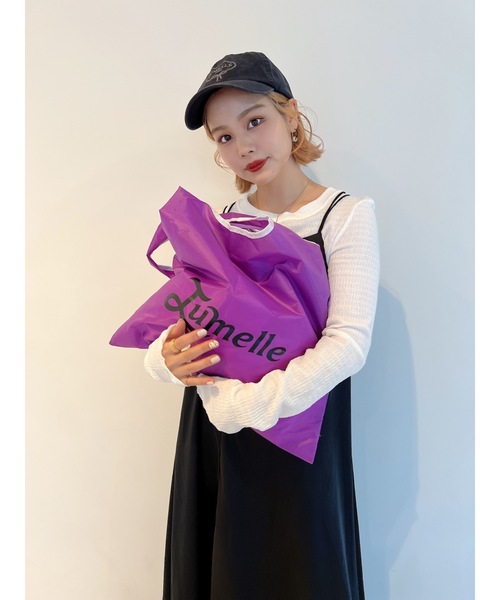 jumelle（ジュメロ）の「カラーエコバッグ（エコバッグ/サブバッグ・レディース・パープル/グリーン/オレンジ・FREE）」の7枚目の写真