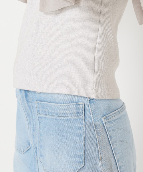 U by SPICK&SPAN（ユーバイスピックアンドスパン）の「ドッキングフリルトップス（Tシャツ/カットソー・レディース・グレー/ベージュ・FREE）」の15枚目の写真