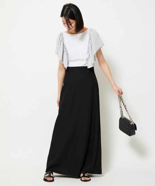 U by SPICK&SPAN（ユーバイスピックアンドスパン）の「ドッキングフリルトップス（Tシャツ/カットソー・レディース・グレー/ベージュ・FREE）」の21枚目の写真