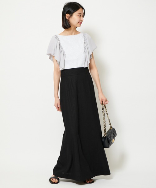 U by SPICK&SPAN（ユーバイスピックアンドスパン）の「ドッキングフリルトップス（Tシャツ/カットソー・レディース・グレー/ベージュ・FREE）」の22枚目の写真