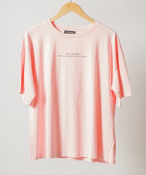 leune(ルネ)の「【leune】ベーシックロゴTシャツ(Tシャツ/カットソー・レディース・ピンク/ホワイト系・MEDIUM)」の12枚目の写真