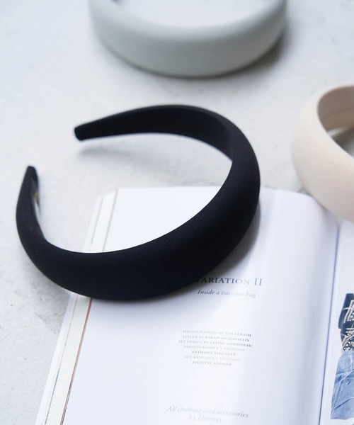 ROPE' PICNIC（ロペピクニック）の「ボリュームカチューシャ（カチューシャ・レディース・ブラック/ライトグリーン/キナリ・FREE）」の3枚目の写真