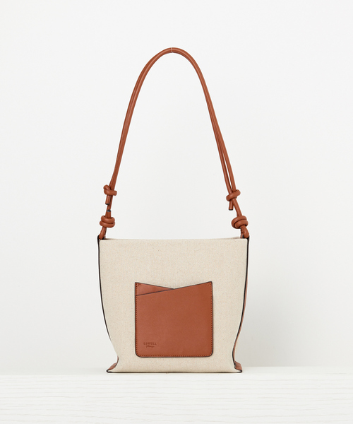 LOWELL things（ロウェル　シングス）の「●キャンバスループトートBAG（トートバッグ・レディース・オフホワイト/キャメル・フリー）」の16枚目の写真