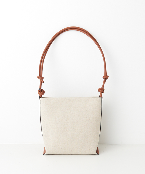 LOWELL things（ロウェル　シングス）の「●キャンバスループトートBAG（トートバッグ・レディース・オフホワイト/キャメル・フリー）」の19枚目の写真