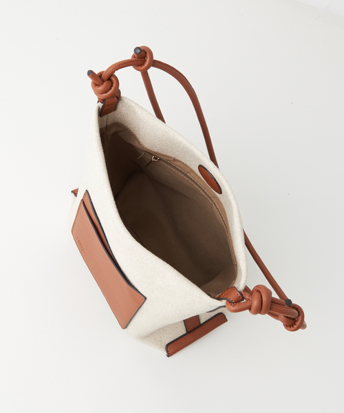 LOWELL things（ロウェル　シングス）の「●キャンバスループトートBAG（トートバッグ・レディース・オフホワイト/キャメル・フリー）」の10枚目の写真