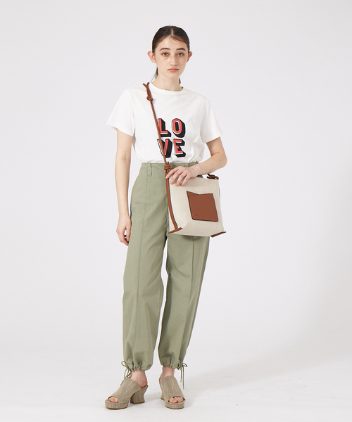 LOWELL things（ロウェル　シングス）の「●キャンバスループトートBAG（トートバッグ・レディース・オフホワイト/キャメル・フリー）」の11枚目の写真