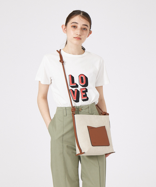 LOWELL things（ロウェル　シングス）の「●キャンバスループトートBAG（トートバッグ・レディース・オフホワイト/キャメル・フリー）」の18枚目の写真