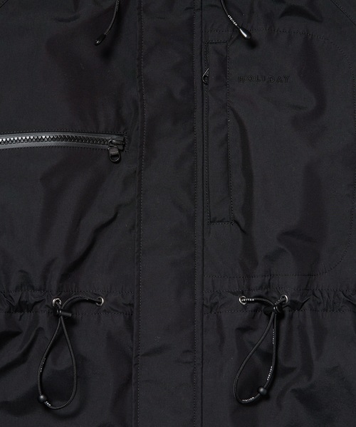 HOLIDAY(ホリデイ)の「WIND JACKET (WATER PROOF) ウィンドジャケット (ウォータープルーフ)(ナイロンジャケット・レディース・ブラック/ベージュ・ONE SIZE)」の8枚目の写真