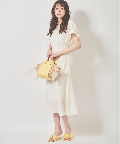 31 Sons de mode（トランテアン　ソン　ドゥ　モード）の「ラッセルレースワンピース（ワンピース・レディース・オフホワイト/モカ・38/36）」の10枚目の写真