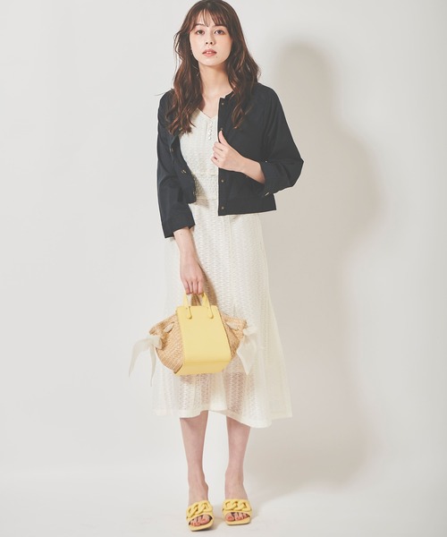 31 Sons de mode（トランテアン　ソン　ドゥ　モード）の「ラッセルレースワンピース（ワンピース・レディース・オフホワイト/モカ・38/36）」の16枚目の写真