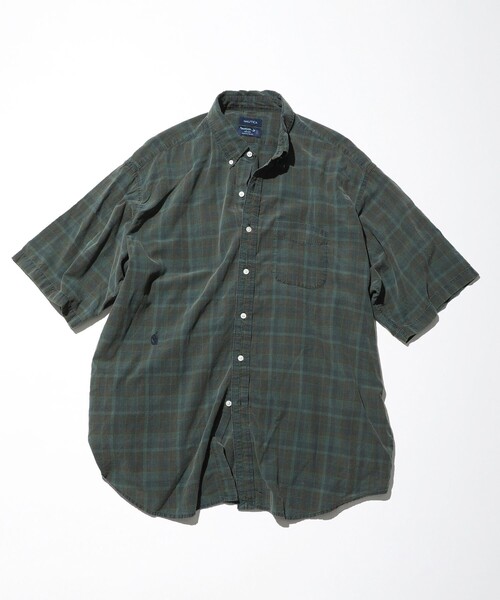 NAUTICA(ノーティカ)の「NAUTICA/ノーティカ Sulfer Dyed Madras S/S Shirt(シャツ/ブラウス・メンズ・ネイビー/チャコールグレー/グリーン・MEDIUM/LARGE/X-LARGE/XX-LARGE)」の3枚目の写真