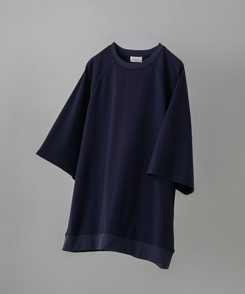 JUNRED(ジュンレッド)の「ラグランBIG Tシャツ(Tシャツ/カットソー・メンズ・ライトグレー/ブラック/ダークブラウン/ネイビー・S/M/L)」の4枚目の写真