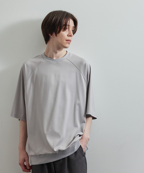 JUNRED(ジュンレッド)の「ラグランBIG Tシャツ(Tシャツ/カットソー・メンズ・ライトグレー/ブラック/ダークブラウン/ネイビー・S/M/L)」の18枚目の写真