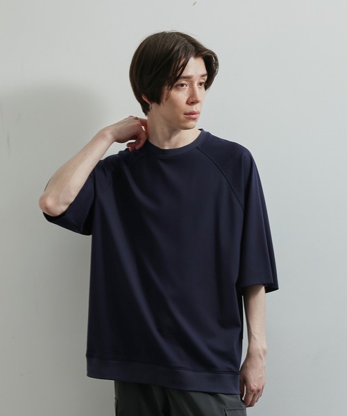JUNRED(ジュンレッド)の「ラグランBIG Tシャツ(Tシャツ/カットソー・メンズ・ライトグレー/ブラック/ダークブラウン/ネイビー・S/M/L)」の8枚目の写真