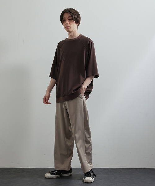 JUNRED(ジュンレッド)の「ラグランBIG Tシャツ(Tシャツ/カットソー・メンズ・ライトグレー/ブラック/ダークブラウン/ネイビー・S/M/L)」の20枚目の写真