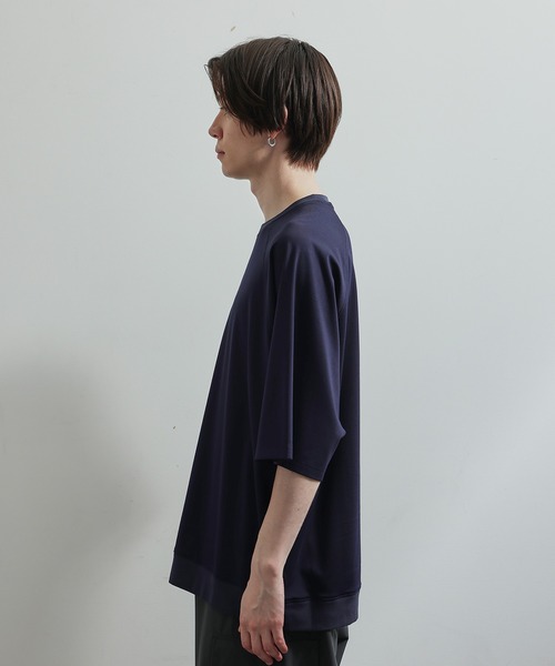 JUNRED(ジュンレッド)の「ラグランBIG Tシャツ(Tシャツ/カットソー・メンズ・ライトグレー/ブラック/ダークブラウン/ネイビー・S/M/L)」の10枚目の写真