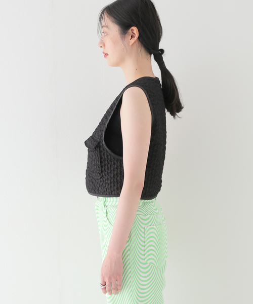 JOINT WORKS(ジョイントワークス)の「キルトライクベスト(ベスト・レディース・ホワイト/ブラック・FREE)」の19枚目の写真